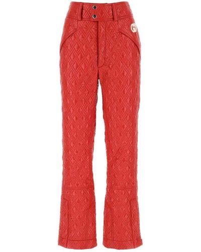 gucci flare pants red|Gucci pants for women.